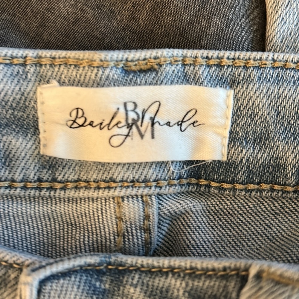 BME NWOT My Girl Light Patch Flare Jeans 7/27/34 - Picture 6 of 15